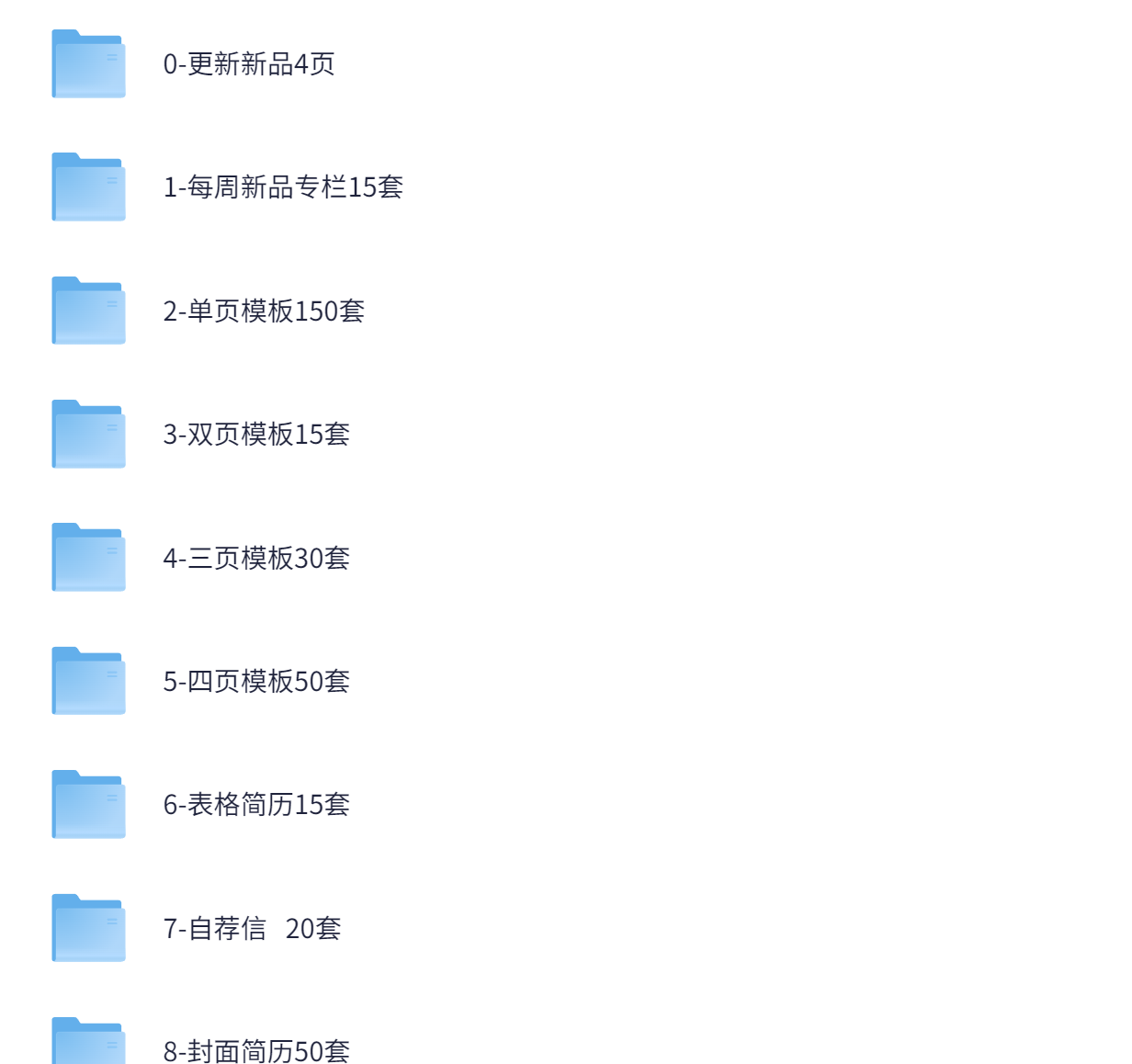 1000套个人求职简历模板合集【DOC】【582.9M】